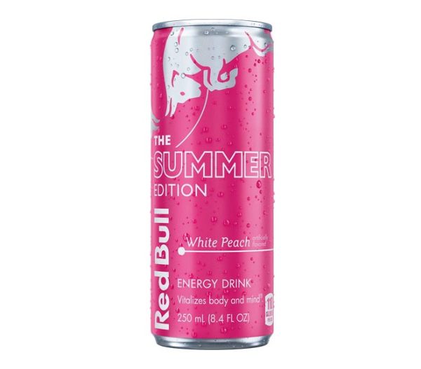 RED BULL energy drink 250ml - The Summer Edition (White Peach)