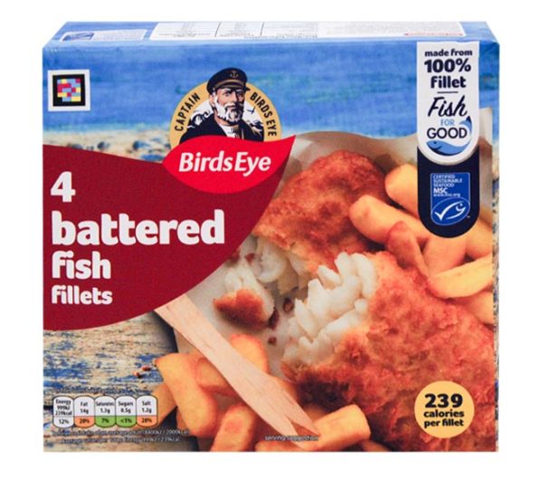 BIRDS EYE battered fish fillet 400g