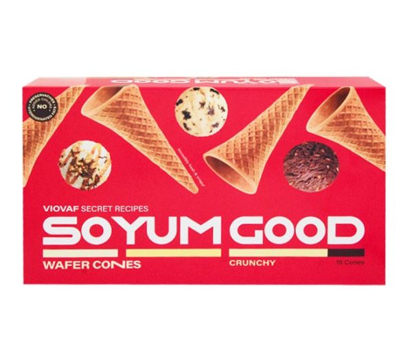 SO YUM GOOD waffle cones 15pcs 60g - Crunchy