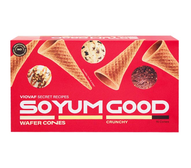 SO YUM GOOD waffle cones 15pcs 60g – Crunchy
