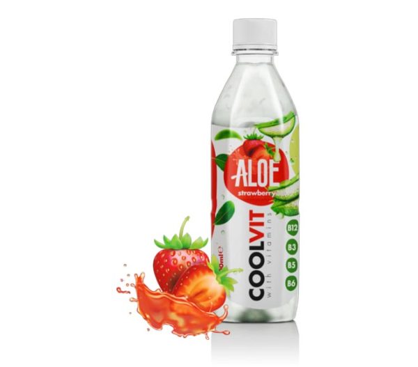 COOLVIT Vitamin Water 500ml - Aloe Strawberry Flavor