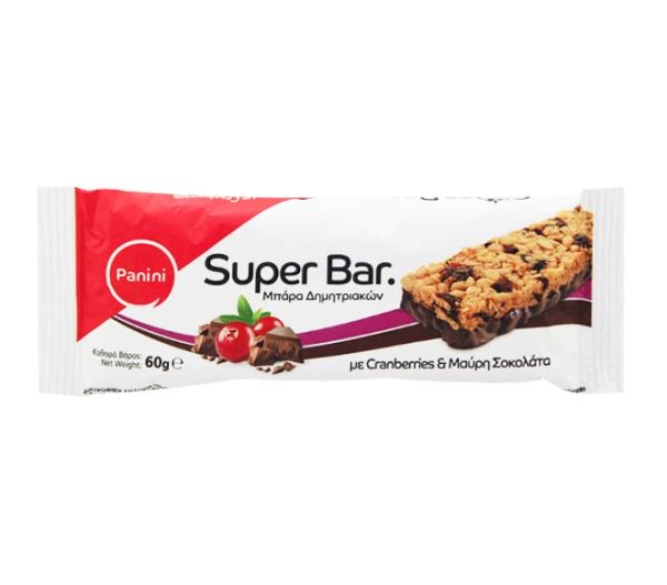PANINI Super oat bar 60g - Cranberries & Dark Chocolate
