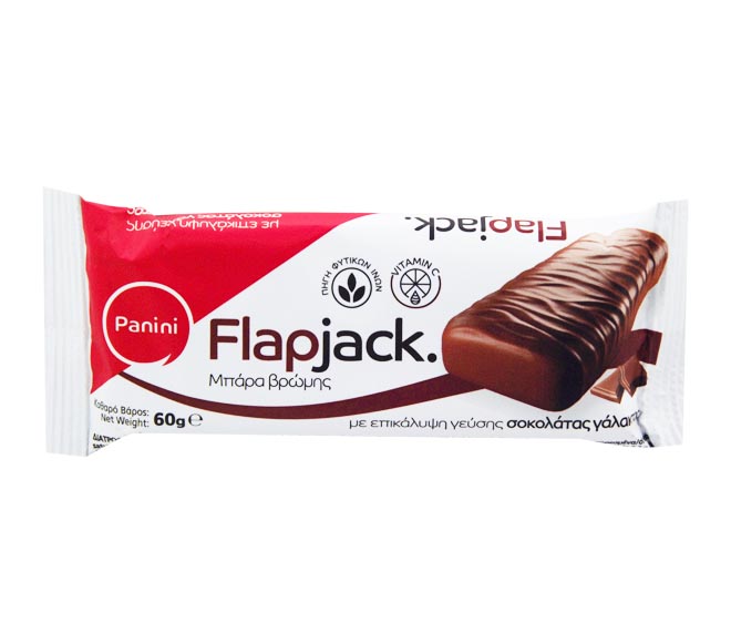 PANINI Flapjack oat bar 60g – Milk Chocolate coating