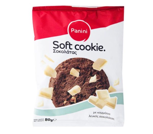 PANINI Soft Cookie Chocolate 80g - White Chocolate Chunks