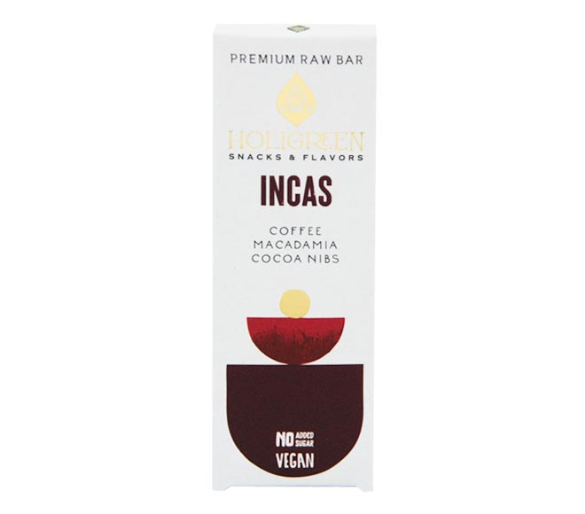 HOLIGREEN raw bar vegan 60g – Incas
