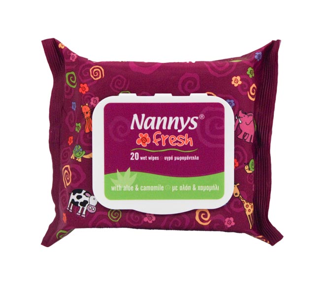 NANNYS fresh baby wipes with aloe & camomile 20pcs