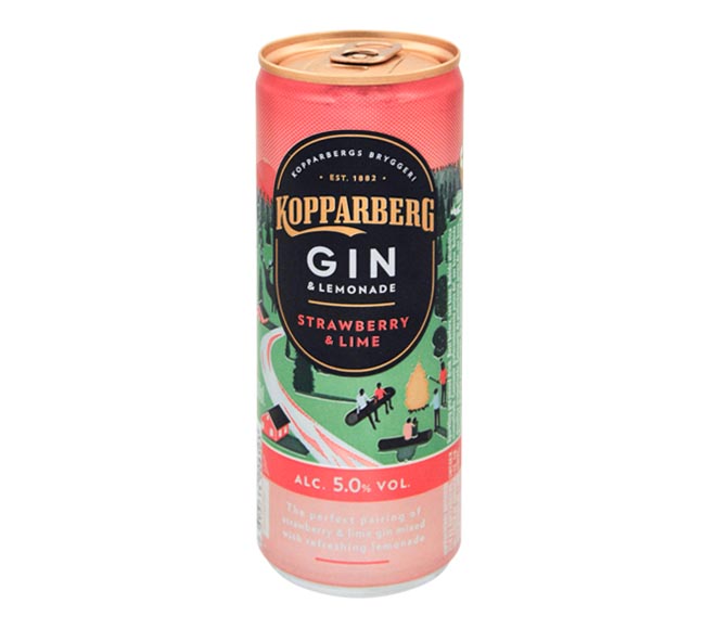 KOPPARBERG Gin & Lemonade 250ml – Strawberry & Lime