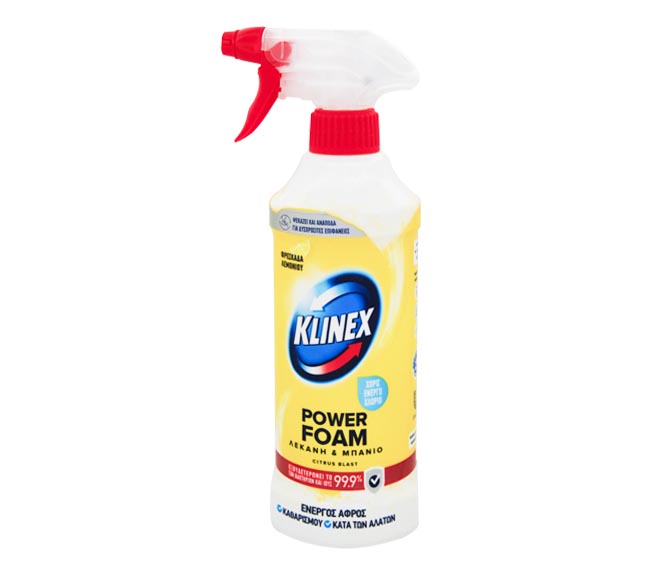 KLINEX Power Foam For toilet basin & bathtub 435ml – Citrus Blast