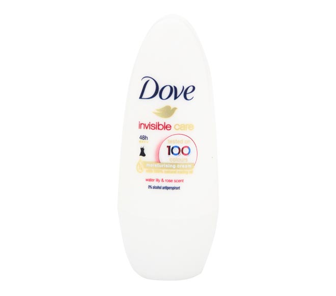 DOVE deodorant invisible care roll-on 50ml – Water Lily & Rose Scent