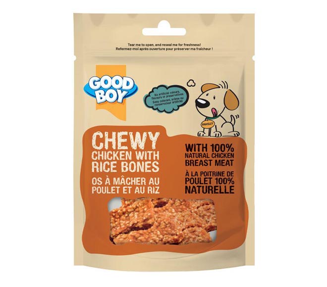 dog GOOD BOY chewy chicken with rice bones 100g