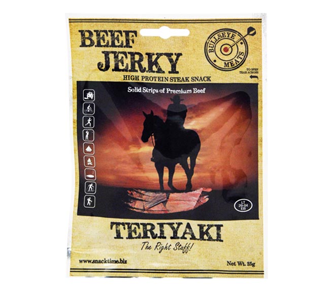 BULLSEYE Beef Jerky 25g – Teriyaki