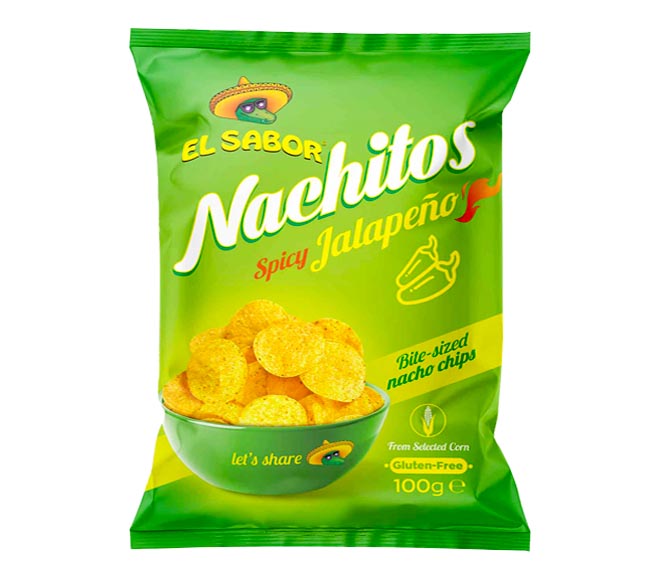 EL SABOR Nachitos chips 100g – Spicy Jalapeno