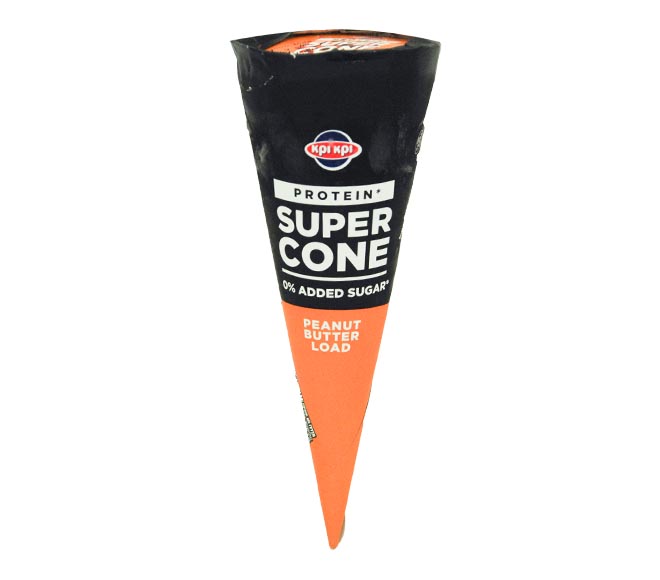 ice cream KRI KRI – Protein Super Cone 0% added sugar 80g – Peanut Butter Load