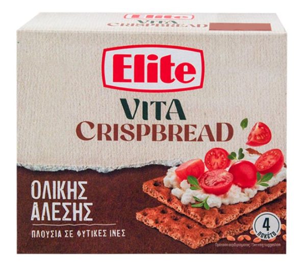 ELITE Vita crispbread 265g (4x66,25g) - Wholegrain Wheat & Rue Four