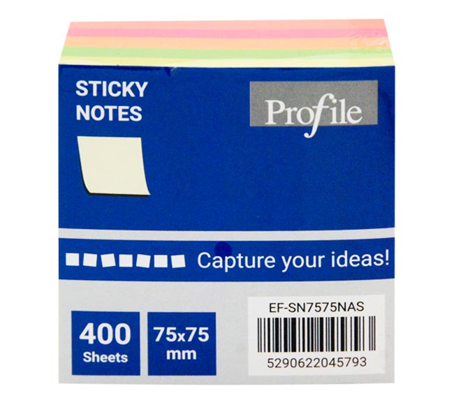 Notes PROFILE sticky notes x400 (75x75mm)