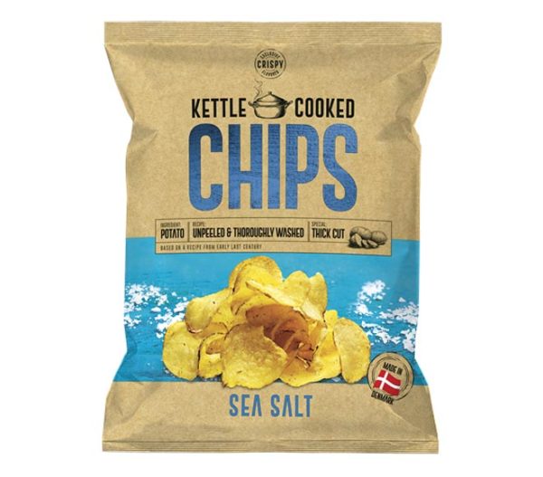KETTLE COOKED potato chips 150g - Sea Salt