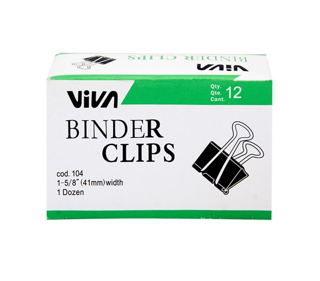 binder clips VIVA 41mm 12pcs