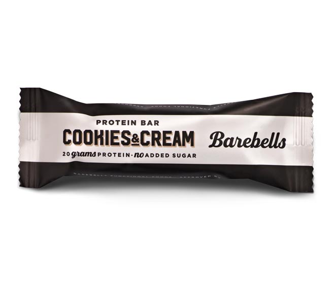 BAREBELLS bar protein 20 grams 55g – Cookies & Cream