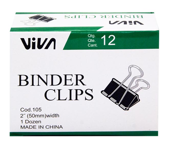 binder clips VIVA 50mm 12pcs