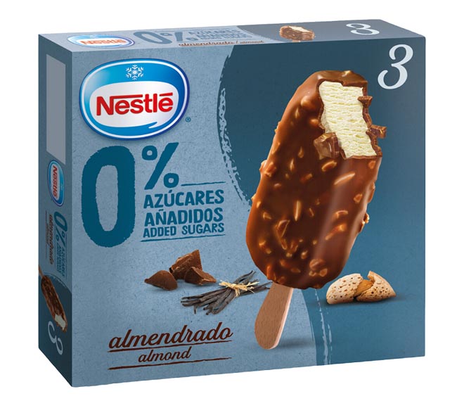 ice cream NESTLE Sticks 0% added sugar 2 X 62g – Almond