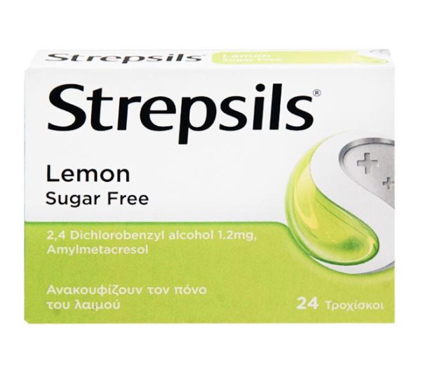 STREPSILS Lemon sugar free 24 tabs