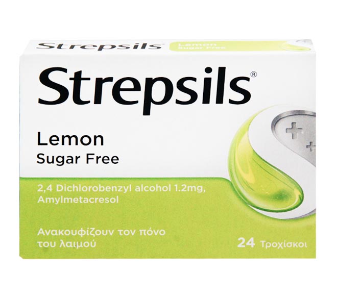 STREPSILS Lemon sugar free 24 tabs