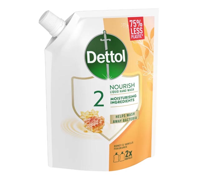 DETTOL Liquid handsoap antibacterial refill 500ml – Honey & Vanilla