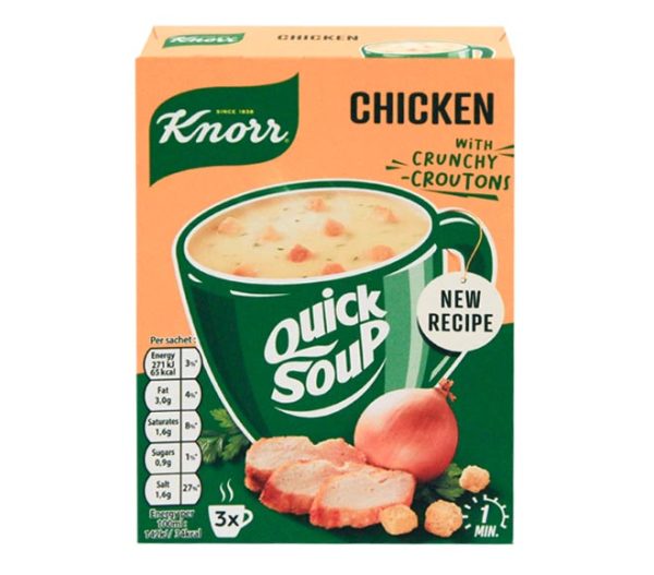 soup KNORR Quick Soup 3x15g - Chicken with Crouton