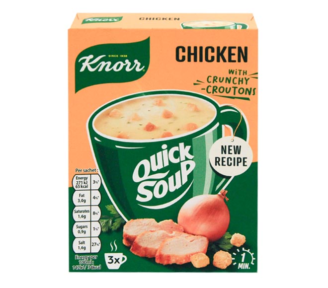 soup KNORR Quick Soup 3x15g – Chicken with Crouton