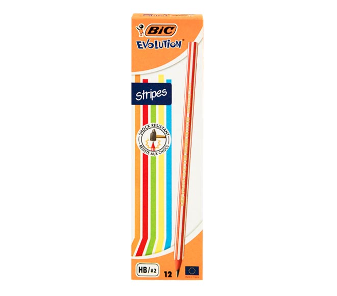 pencils BIC Evolution Stripes HB/2 12pcs
