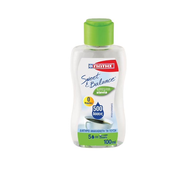 sweetener YIOTIS sweet & balance stevia liquid 100ml