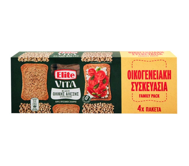 ELITE Vita crispbread 360g (4x90g) – Wholegrain Wheat & Rue Flour