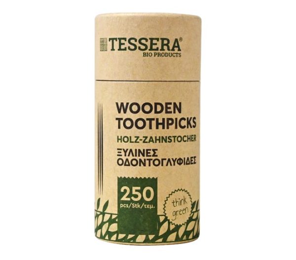 toothpicks wooden TESSERA 250pcs