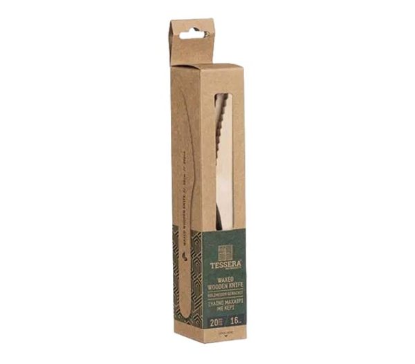 cutlery wooden TESSERA knife 160mm x 20pcs