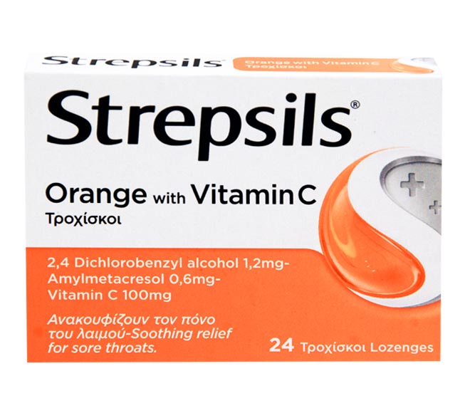 STREPSILS Orange with Vitamin C 24 tabs