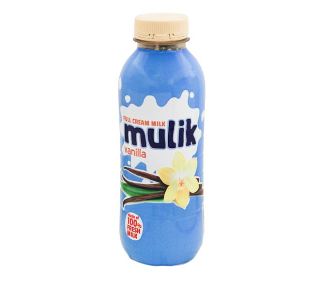 MULIK Full Cream Milk 500ml – vanilla (made of 100% fresh milk)