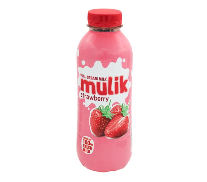 MULIK Full Cream Milk 500ml – strawberry (made of 100% fresh milk)