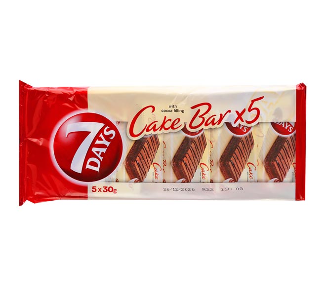 7DAYS Cake Bar 5x30g – Cream Cacao
