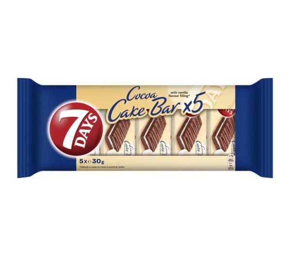 7DAYS Cake Bar 5x30g - Vanilla Cream
