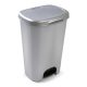 PLASTIC FORTE pedal garbage bin 50L - Grey