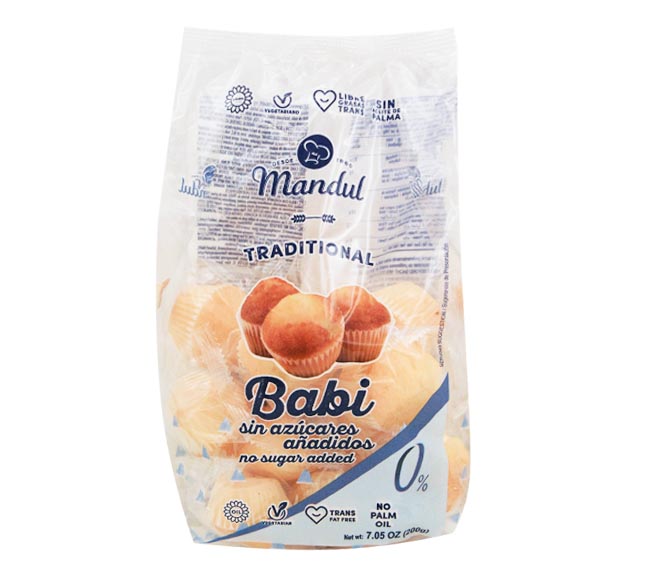 MANDUL Babi traditional cup cakes no sugar added 200g – Classic