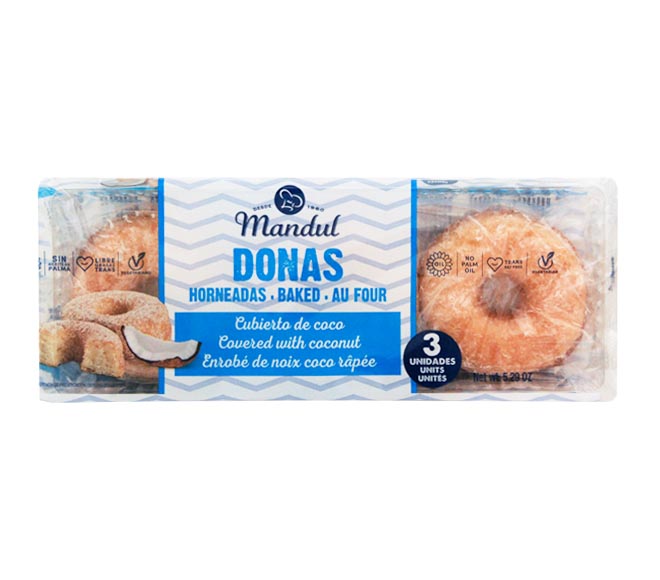 MANDUL Donas mini cakes 150g – Coconut