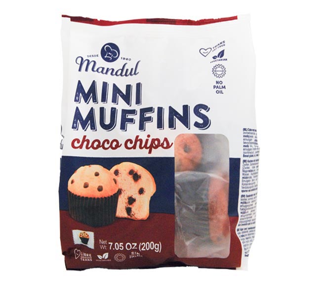 MANDUL Mini Muffins 200g – Choco Chips