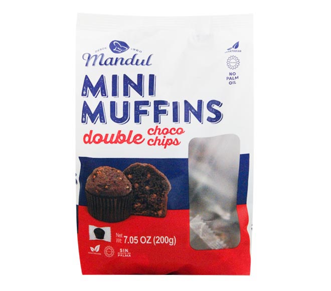 MANDUL Mini Muffins 200g – Double Chocolate Chips