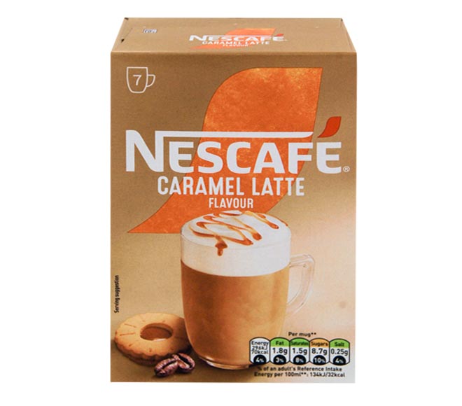 sachets NESCAFE caramel latte 7x17g 119g