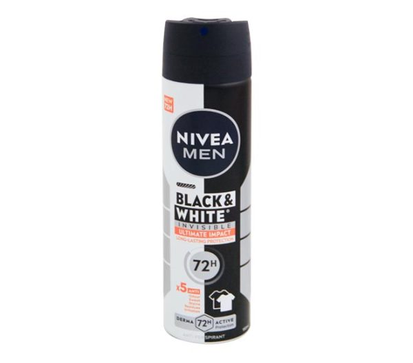 NIVEA Men deodorant 150ml invisible for black & white 72h Ulitimate Impact