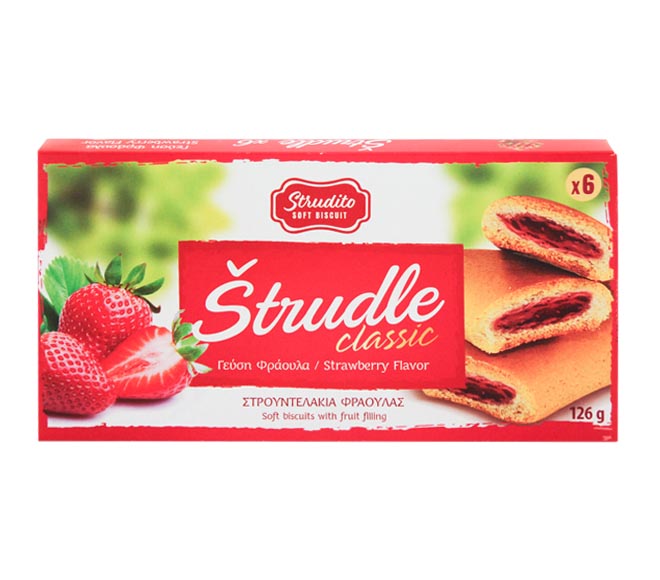 STRUDITO Strudle Classic soft biscuits 126g – Strawberry