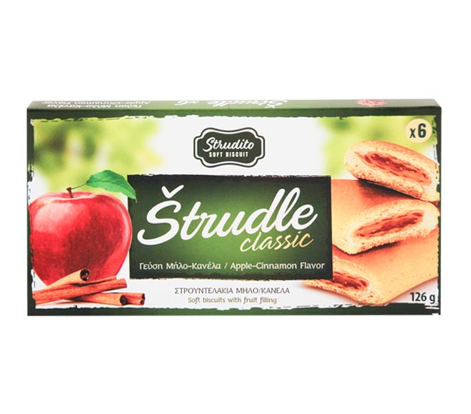 STRUDITO Strudle Classic soft biscuits 126g – Apple – Cinnamon