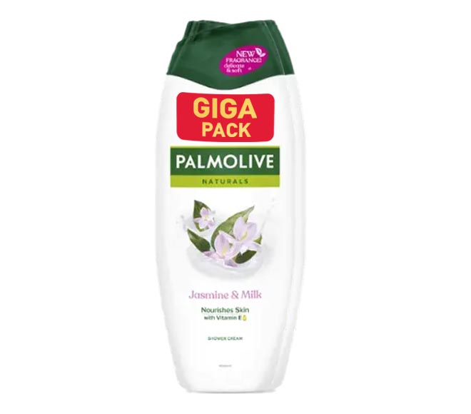PALMOLIVE Naturals shower & bath cream 2x650ml – Jasmine & Milk (Giga Pack)