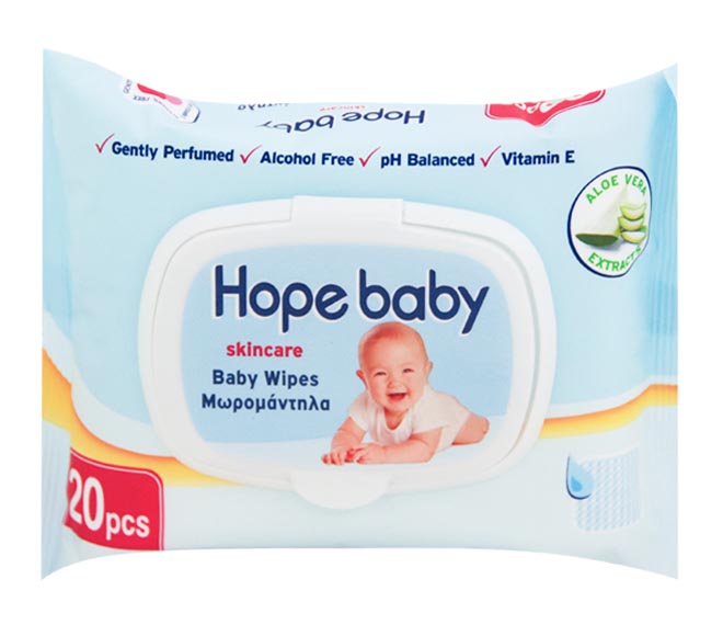 HOPE baby wipes skin care 20pcs – blue